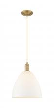 Innovations Lighting 716-1P-BB-GBD-121 - Bristol - 1 Light - 12 inch - Brushed Brass - Cord hung - Mini Pendant