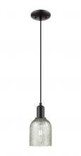 Innovations Lighting 716-1P-BK-G259 - Caledonia - 1 Light - 5 inch - Matte Black - Cord hung - Mini Pendant