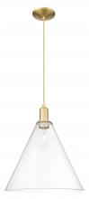 Innovations Lighting 716-1P-SG-GBC-162 - Berkshire Glass - 1 Light - 16 inch - Satin Gold - Cord hung - Mini Pendant