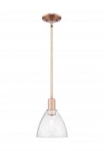 Innovations Lighting 716-1S-AC-GBD-754 - Bristol - 1 Light - 8 inch - Antique Copper - Stem hung - Mini Pendant