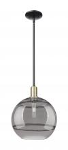 Innovations Lighting 716-1S-BAB-G556-12SM - Rochester - 1 Light - 12 inch - Black Antique Brass - Stem hung - Mini Pendant