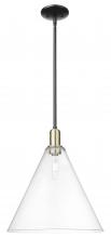 Innovations Lighting 716-1S-BAB-GBC-162 - Berkshire Glass - 1 Light - 16 inch - Black Antique Brass - Stem hung - Mini Pendant