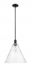 Innovations Lighting 716-1S-BK-GBC-164 - Berkshire Glass - 1 Light - 16 inch - Matte Black - Stem hung - Mini Pendant