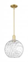 Innovations Lighting 716-1S-SG-G1215-12 - Athens Water Glass - 1 Light - 12 inch - Satin Gold - Stem hung - Mini Pendant