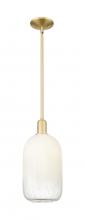 Innovations Lighting 716-1S-SG-G482-7OP - Brookhaven Cloche - 1 Light - 6 inch - Satin Gold - Mini Pendant