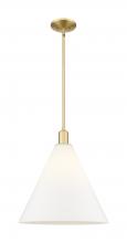 Innovations Lighting 716-1S-SG-GBC-161 - Berkshire Glass - 1 Light - 16 inch - Satin Gold - Stem hung - Mini Pendant