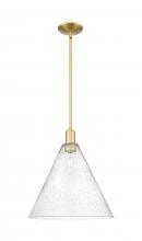 Innovations Lighting 716-1S-SG-GBC-164 - Berkshire Glass - 1 Light - 16 inch - Satin Gold - Stem hung - Mini Pendant