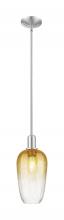 Innovations Lighting 716-1S-SN-G484-7AM - Brookhaven Flute - 1 Light - 6 inch - Brushed Satin Nickel - Mini Pendant