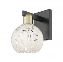 Innovations Lighting 716-1W-BAB-G1216-6WM - White Mouchette - 1 Light - 6 inch - Black Antique Brass - Sconce