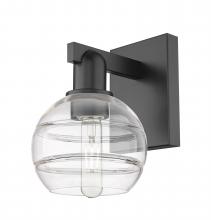 Innovations Lighting 716-1W-BK-G556-6CL - Rochester - 1 Light - 6 inch - Matte Black - Sconce