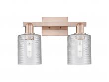 Innovations Lighting 716-2W-AC-G112 - Cobbleskill - 2 Light - 16 inch - Antique Copper - Bath Vanity Light
