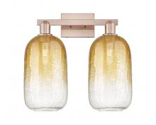 Innovations Lighting 716-2W-AC-G482-7AM - Brookhaven Cloche - 2 Light - 16 inch - Antique Copper - Bath Vanity Light