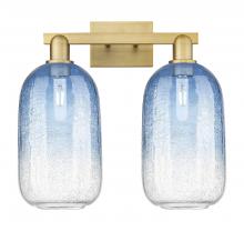 Innovations Lighting 716-2W-BB-G482-7SB - Brookhaven Cloche - 2 Light - 16 inch - Brushed Brass - Bath Vanity Light