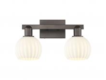 Innovations Lighting 716-2W-OB-G1217-6WV - White Venetian - 2 Light - 17 inch - Oil Rubbed Bronze - Bath Vanity Light