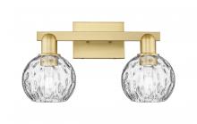 Innovations Lighting 716-2W-SG-G1215-6 - Athens Water Glass - 2 Light - 17 inch - Satin Gold - Bath Vanity Light
