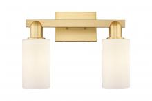 Innovations Lighting 716-2W-SG-G801 - Clymer - 2 Light - 15 inch - Satin Gold - Bath Vanity Light