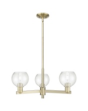 Innovations Lighting 716-3CR-AB-G124-6 - Athens - 3 Light - 28 inch - Antique Brass - Stem hung - Pendant