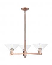 Innovations Lighting 716-3CR-AC-G132 - Orwell - 3 Light - 30 inch - Antique Copper - Stem hung - Pendant