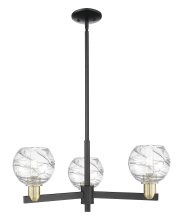 Innovations Lighting 716-3CR-BAB-G1213-6CL - Athens Deco Swirl - 3 Light - 18 inch - Black Antique Brass - Pendant