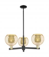 Innovations Lighting 716-3CR-BAB-G128-8 - Athens - 3 Light - 30 inch - Black Antique Brass - Stem hung - Pendant