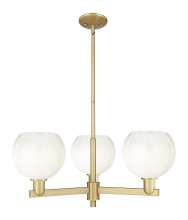 Innovations Lighting 716-3CR-BB-G483-8OP - Brookhaven Globe - 3 Light - 18 inch - Brushed Brass - Pendant