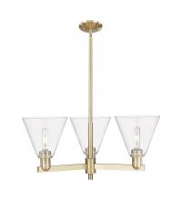Innovations Lighting 716-3CR-CB-GBC-82 - Berkshire Glass - 3 Light - 30 inch - Champagne Bronze - Stem hung - Pendant