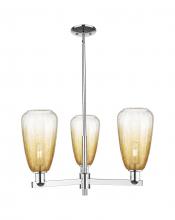 Innovations Lighting 716-3CR-PC-G480-6AM - Brookhaven Almond - 3 Light - 18 inch - Polished Chrome - Pendant