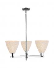 Innovations Lighting 716-3CR-PC-NBD-75-NAT - Bristol Natural - 3 Light - 18 inch - Polished Chrome - Pendant