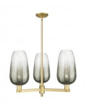 Innovations Lighting 716-3CR-SG-G484-7SL - Brookhaven Flute - 3 Light - 18 inch - Satin Gold - Pendant