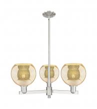 Innovations Lighting 716-3CR-SN-G128-8 - Athens - 3 Light - 30 inch - Satin Nickel - Stem hung - Pendant