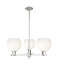 Innovations Lighting 716-3CR-SN-G483-8OP - Brookhaven Globe - 3 Light - 18 inch - Satin Nickel - Pendant