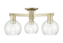 Innovations Lighting 716-3F-AB-G124-6 - Athens - 3 Light - 23 inch - Antique Brass - Semi-Flush Mount