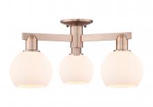 Innovations Lighting 716-3F-AC-G121-6 - Athens - 3 Light - 23 inch - Antique Copper - Semi-Flush Mount