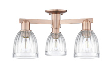 Innovations Lighting 716-3F-AC-G442 - Brookfield - 3 Light - 23 inch - Antique Copper - Semi-Flush Mount