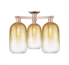 Innovations Lighting 716-3F-AC-G482-7AM - Brookhaven Cloche - 3 Light - 6 inch - Antique Copper - Semi-Flush Mount