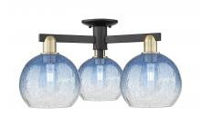 Innovations Lighting 716-3F-BAB-G483-8SB - Brookhaven Globe - 3 Light - 6 inch - Black Antique Brass - Semi-Flush Mount