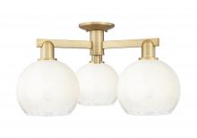 Innovations Lighting 716-3F-BB-G483-8OP - Brookhaven Globe - 3 Light - 6 inch - Brushed Brass - Semi-Flush Mount