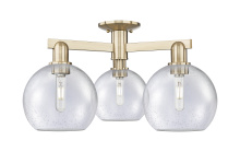 Innovations Lighting 716-3F-CB-G124-8 - Athens - 3 Light - 26 inch - Champagne Bronze - Semi-Flush Mount