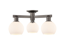 Innovations Lighting 716-3F-OB-G121-6 - Athens - 3 Light - 23 inch - Oil Rubbed Bronze - Semi-Flush Mount