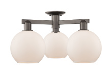 Innovations Lighting 716-3F-OB-G121-8 - Athens - 3 Light - 26 inch - Oil Rubbed Bronze - Semi-Flush Mount