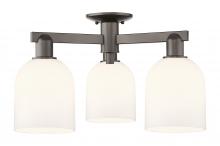 Innovations Lighting 716-3F-OB-G558-6GWH - Bella - 3 Light - 23 inch - Oil Rubbed Bronze - Semi-Flush Mount
