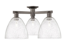 Innovations Lighting 716-3F-OB-GBD-94 - Bristol - 3 Light - 27 inch - Oil Rubbed Bronze - Semi-Flush Mount