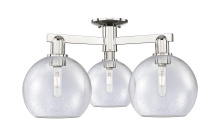 Innovations Lighting 716-3F-PN-G124-8 - Athens - 3 Light - 26 inch - Polished Nickel - Semi-Flush Mount