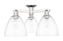 Innovations Lighting 716-3F-PN-GBD-92 - Bristol - 3 Light - 27 inch - Polished Nickel - Semi-Flush Mount