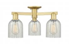 Innovations Lighting 716-3F-SG-G2511 - Caledonia - 3 Light - 23 inch - Satin Gold - Semi-Flush Mount