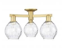 Innovations Lighting 716-3F-SG-G362 - Waverly - 3 Light - 24 inch - Satin Gold - Semi-Flush Mount