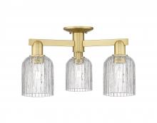 Innovations Lighting 716-3F-SG-G559-5CL - Bridal Veil - 3 Light - 6 inch - Satin Gold - Semi-Flush Mount