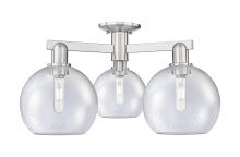 Innovations Lighting 716-3F-SN-G124-8 - Athens - 3 Light - 26 inch - Brushed Satin Nickel - Semi-Flush Mount