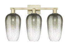 Innovations Lighting 716-3W-AB-G484-7SL - Brookhaven Flute - 3 Light - 26 inch - Antique Brass - Bath Vanity Light