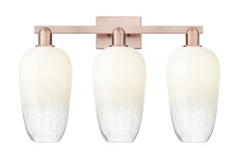 Innovations Lighting 716-3W-AC-G484-7OP - Brookhaven Flute - 3 Light - 26 inch - Antique Copper - Bath Vanity Light